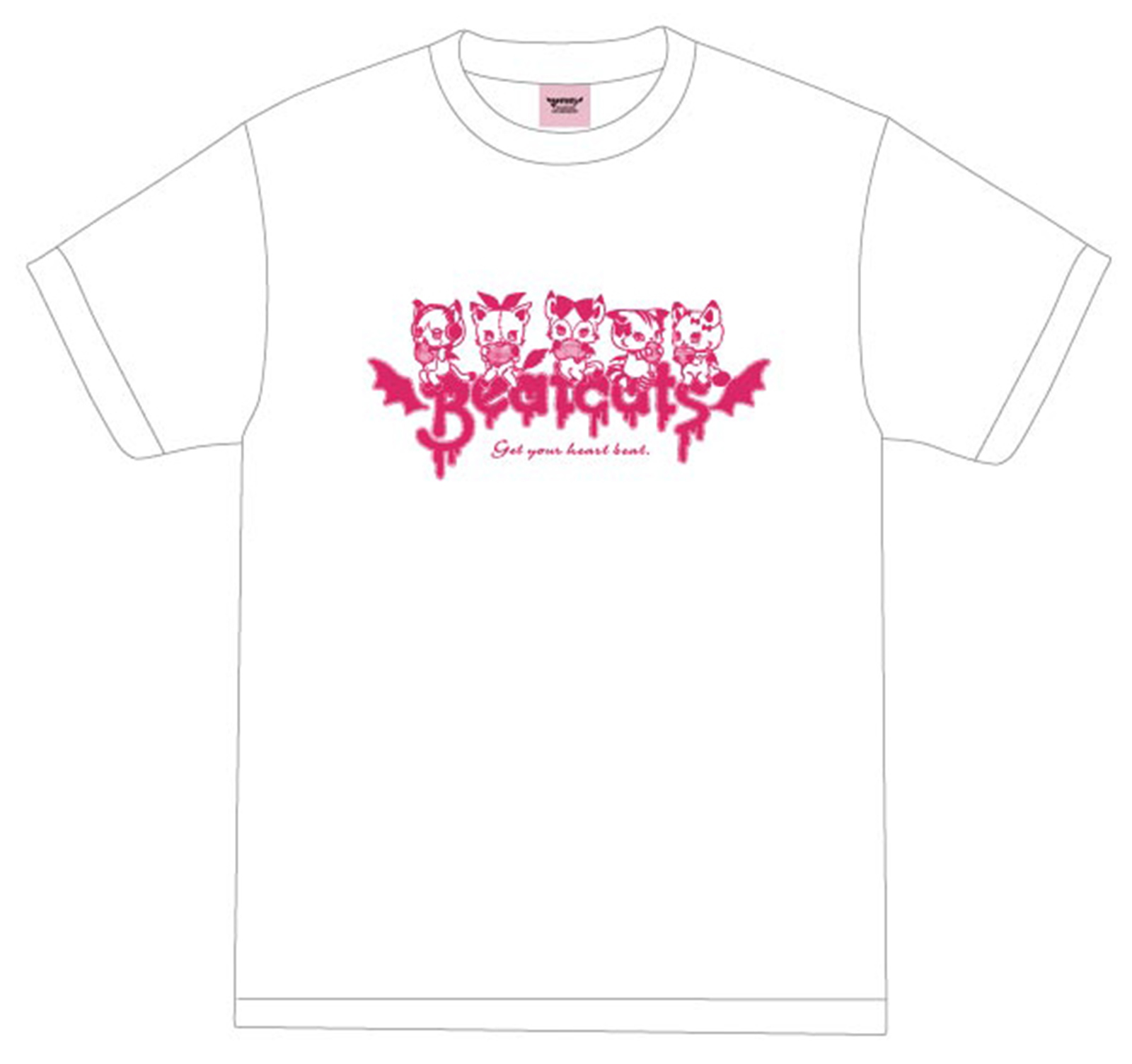 BeatcatsTシャツ③(ホワイト)　Logo L